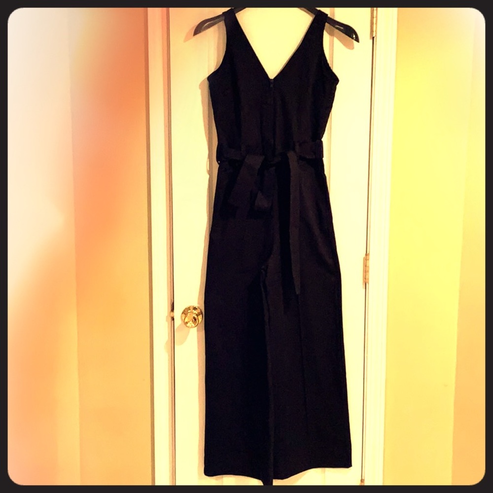 Black zip up jumpsuit